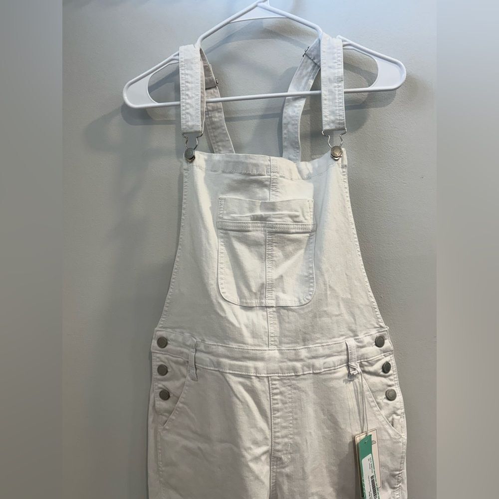 Judy Blue Classic White Denim Overalls - Picture 7 of 15